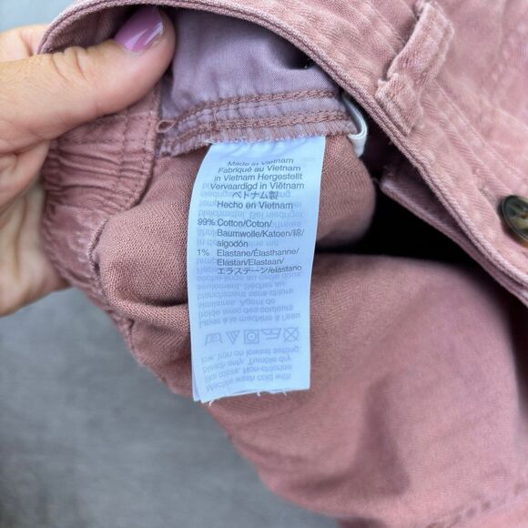 Madewell Women's High Rise Camp Shorts Faded Mauve Size Medium AJ524 - Picture 9 of 10